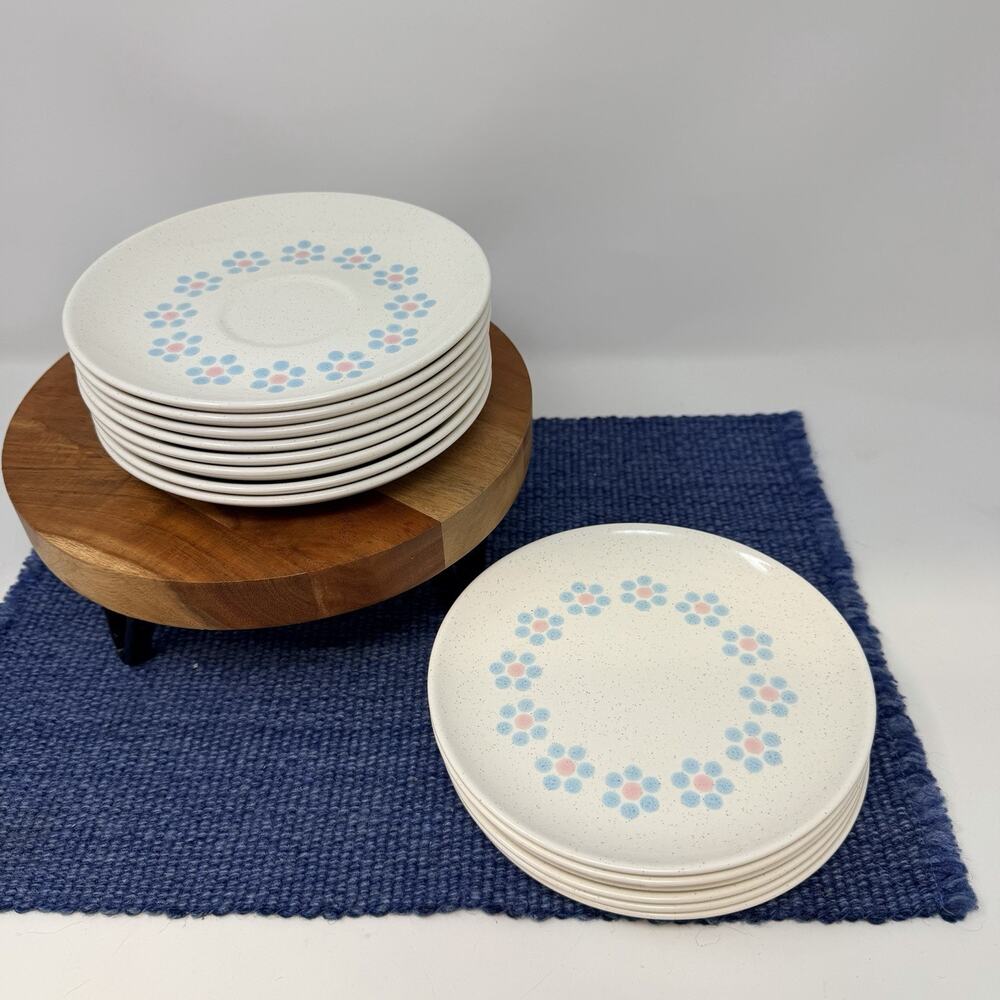 Japanese stoneware Plate 6.5” from the late 1970s to early 1980s Set Of 14